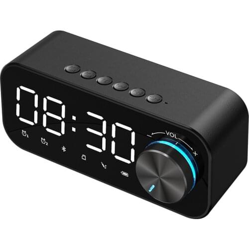 B126 Wireless Bluetooth Speaker Alarm Clock Computer Mini High Volume Subwoofer Luminous Multi-function Home Desktop Small Audio
