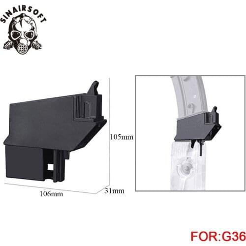 Fast BB speedloader Adapter Magazine Fit G36 Airsoft Gun Converter For Paintball shooting Hunting Accessories Free shipping