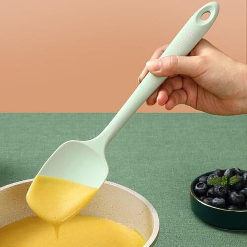 Household Silicone Spatula Kitchen Accessories High Temperature Resistant Silicone Kitchen Utensils Shovel Baby Food Spoon
