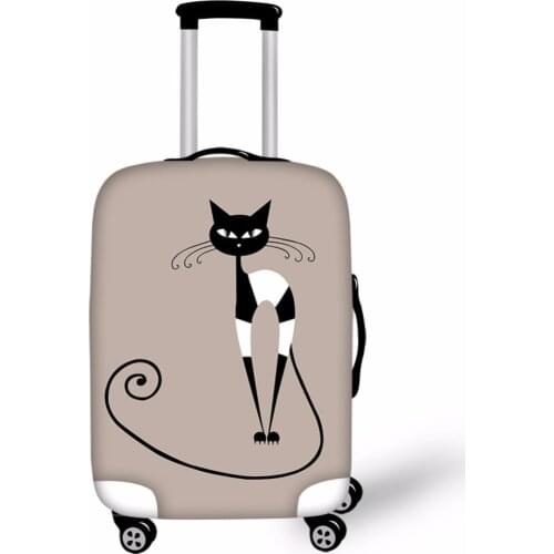 Lovely Cat Designer Luggage Cover Travel Luggage Cover Portable Elastic Stretch Protect Suitcase Cover 18-28inch