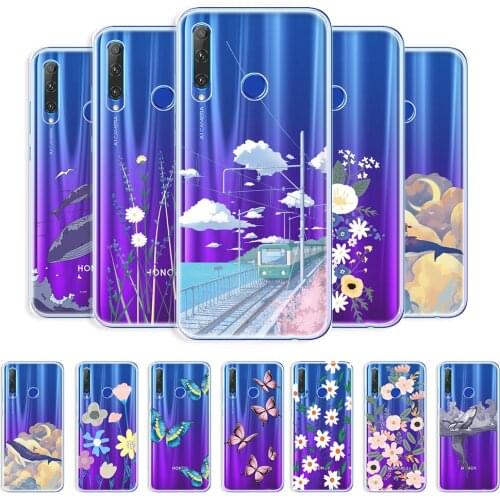 For Honor 20e Case Transparent Cover For Honor 20 20i Soft Phone Case For Huawei Honor 20S 20Lite Clear Shockproof Coque Scenery