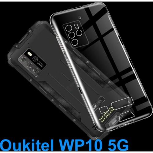 Case For Oukitel WP10 Soft Silicone Back Cover TPU Protector Phone Coque Fitted For Oukitel WP10 Bumper Shell Glass Funda Capa