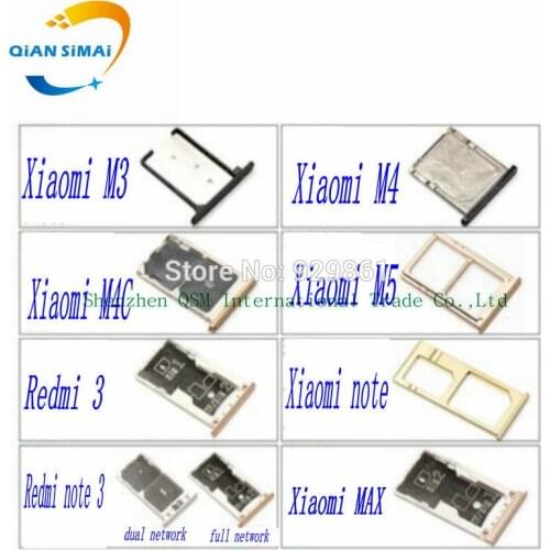 1PCS High Quality SIM Card Tray Holder Slot For Xiaomi Mi3 Mi4 Mi4C Mi5 NOTE MAX Redmi 3 3s Note 3 phone in stock