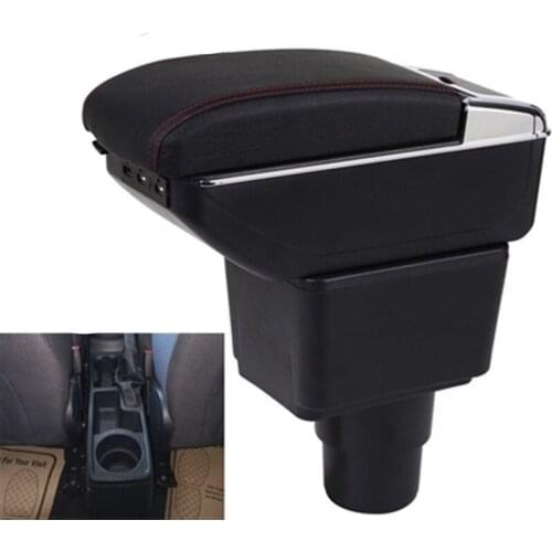 For Ford EcoSport Armrest Box EcoSport Universal Car Central Armrest Storage Box cup holder ashtray modification accessories