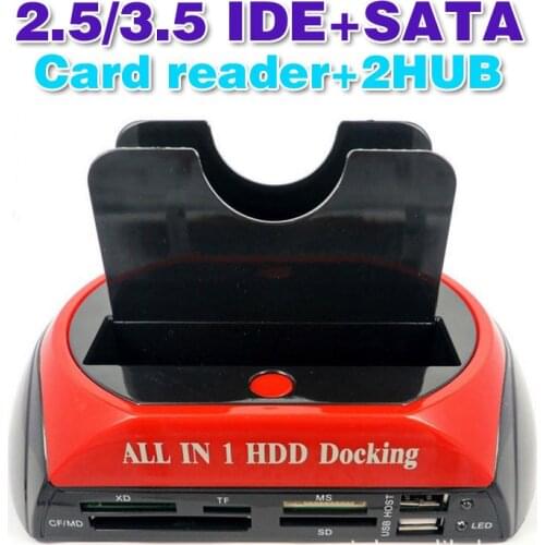 All In 1 2.5" 3.5"IDE SATA HDD Hard Drive Disk Clone Holder Dock Docking Station