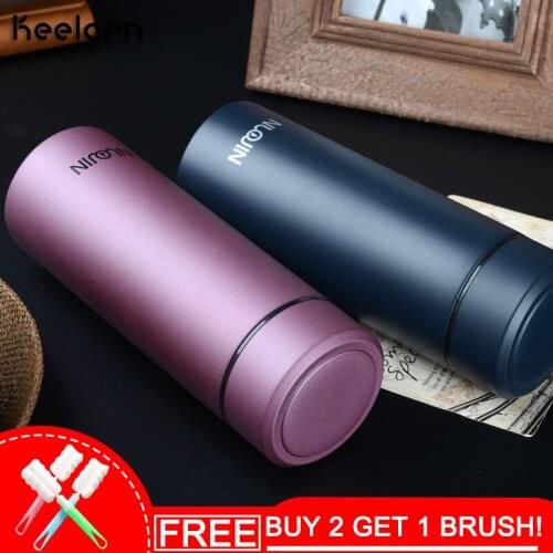 Keelorn 350ml Vacuum Flasks Thermoses Cups Double High Quality Stainless Steel Cups Bussiness Thermal Insulation Cup
