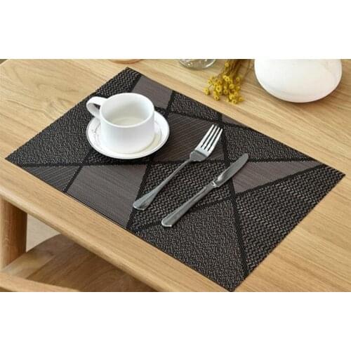 Kitchen Table Mats Set Anti-slip PVC Placemats Heat Protection Table Mat Easy Washable Table Mats Home Decor