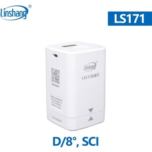 Linshang D/8 Color Difference Measurement Instrument reader LS171 Colormeter with mobile phone APP PATONE NCS RAL color charts
