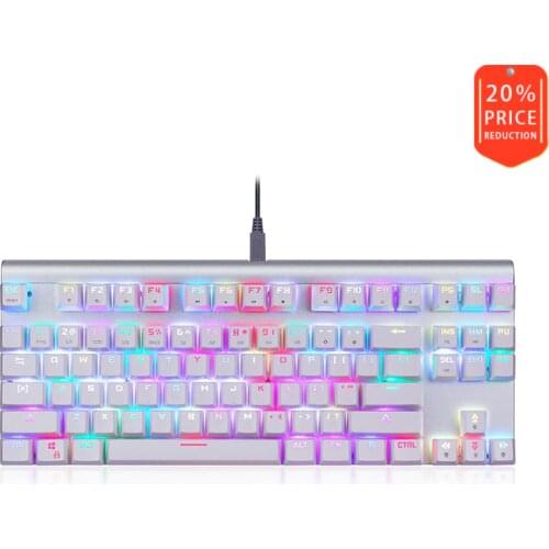MOTOMOTOSPEED CK101 Mechanical Keyboard 87 Key USB Cable NKRO RGB Backlight Anti-Phantom Switch Suitable For Gamer Computers