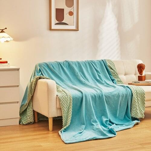 Lamb Fur Home Bedding Blankets Thick Winter Plush Plaid Bedspread Newborn Sleeping Quilt Outdoor Blankets