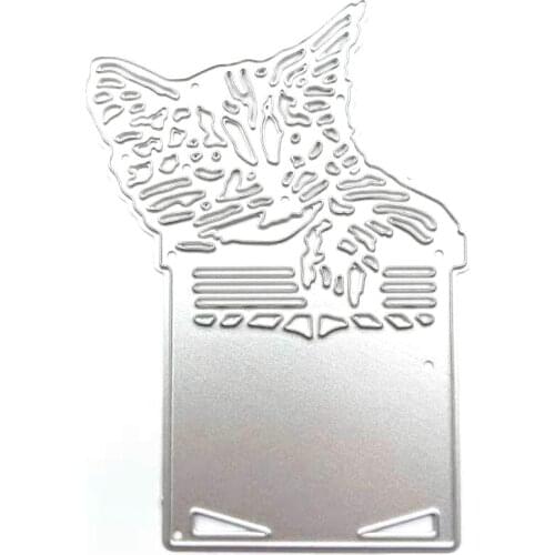 Cat Metal Cutting Dies Stencil DIY Scrapbooking Album Paper Card Template Mold Embossing Decoration
