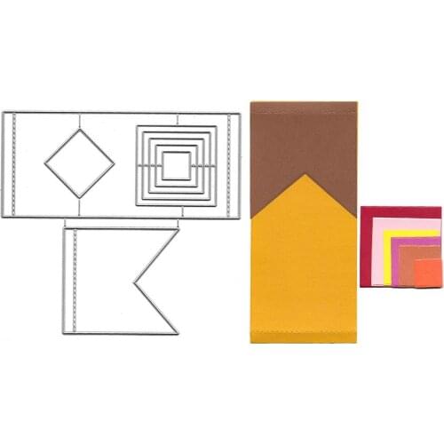 Metal Cutting Dies Scrapbooking Mold Embossing Folders for Card Making Craft Stencil Slimline Dies Hobby Punching for Paper