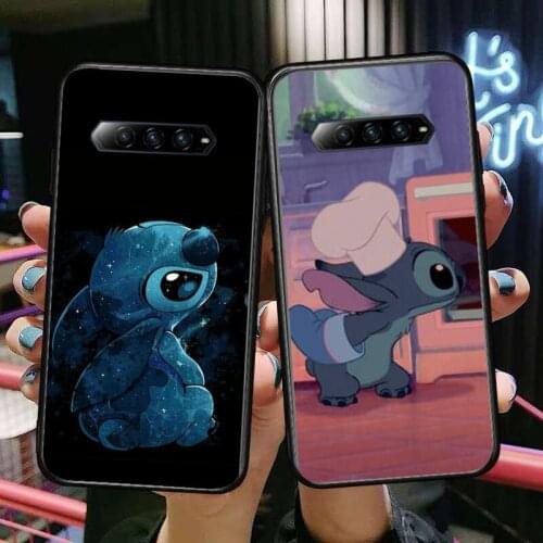 Cute Lovely Stitch Anime Phone Case For xiaomi redmi Black Shark 4 Pro 2 3 3s Cases Helo Black Cover Silicone Back Prett mini c