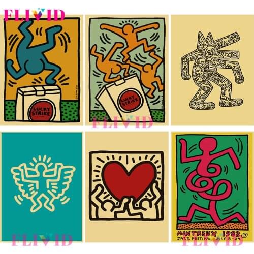 Vintage Style Pop Bar Cafe Family Nordic Poster Wall Pictures For Living Room Wall Art Canvas Painting Home Decor Unframed