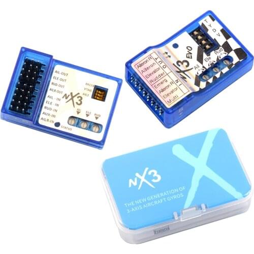 Newest Upgraded NX3 EVOS/NX3 PRO Flight Controller Autobalance Gyroscope For 3D Flight Fixed-wing Aircraft Airplane Toys
