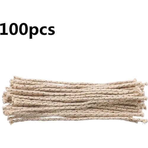 Wholesale 100pcs Copper Wire Cotton Core Wicks Replacement For Kerosene Oil Lighter Grind Wheel Petrol Lighter Bulk Accessories