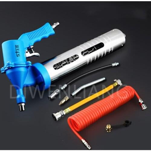 600cc Storage Tank High Pressure Steam Grease Gun Air Pressure Grease Gun Pneumatic Grease Gun Air Compressor With 5m Trachea