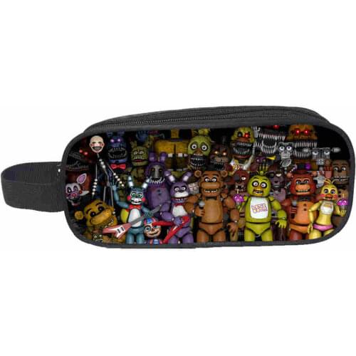 FNAF Handbags Freddy Chica Foxy Customized Women Men Teenagers Boys Girls Kid Toddler School Casual Pencil case Tote Bag Pouch