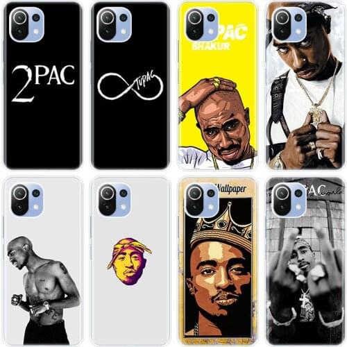 Rapper 2pac Tupac Silicone Case for Xiaomi Mi POCO X3 NFC M3 F3 11X 11i 11 Ultra Note 10 S 10i 10T Pro 11 Lite 5G Soft Cover