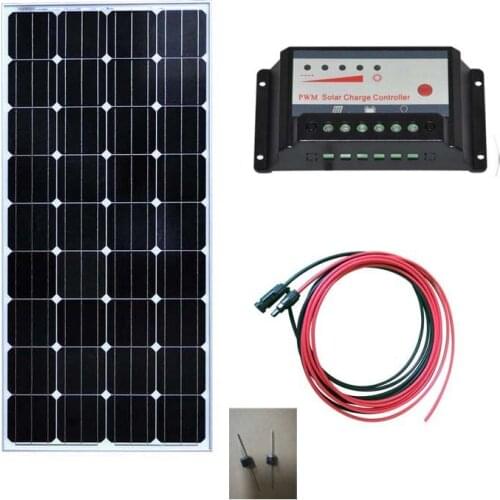 Solar Set Solar Panel Monocrystalline 12v 150w Batterie Solaire Solar Charge Controller 12v/24v 20ACamp Car Motorhome Caravan RV