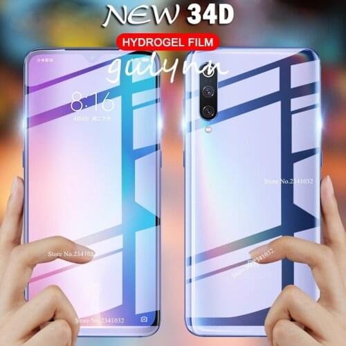 New 34D Soft Hydrogel Front & Back Protective Film For Redmi Note 8 9 7 6 5 K20 Pro 6A Full Coverage Screen Protector Nano Film