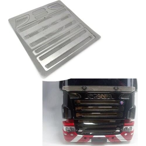 1/14 Rc Trucks Tamiya Scania Air Inlet Grill V8 Logo Windshield Guard For Radio Control Toys Tractor Trailer R470 R620 56323