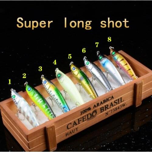 1Pcs 8cm/15g Deep Water Pencil Fishing Lure Wobblers Isca Artificial For Super Long Shot Fishing Vissen Pesca Jig Tackle Trough