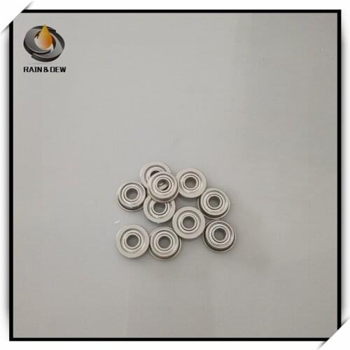 10pcs 3D printer accessories parts F623 ZZ Flange Bushing Ball Bearings F623ZZ 3*10*4 mm pulley bearing guide wheel