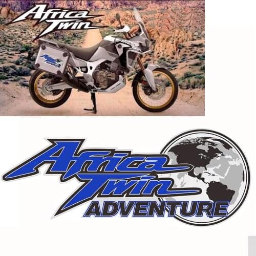 2pcs Motorcycle Decal Sticker Aluminum Travelled Box Luggage Trunk Side Case For Honda Africa Twin CRF1000L Adventure Sports