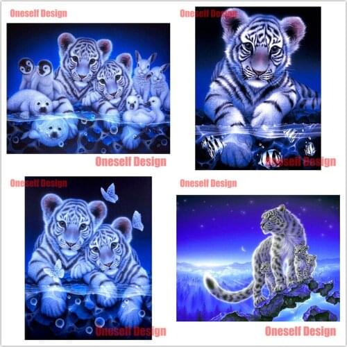 2020 new style 5d diamond mosaic sale tiger diy diamond embroidery full set animal diy diamond painting full set decoration home