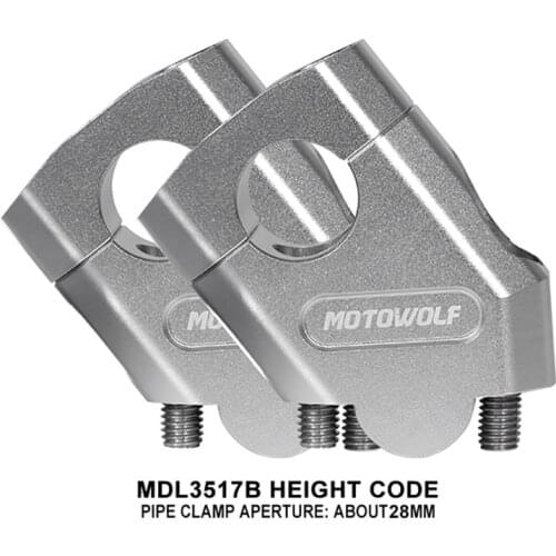 2021 NEW ! 3 Color Motorcycle Handlebar Riser Bar Mount Handle Clamp Universal 28mm 1 1/8" 22mm 7/8" handleBars Clamp