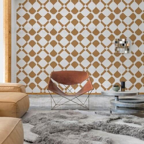 40cm 60cm Stencil Large For Painting Mandala Niche Wall Template Furniture Lock Decor Tiles Paint Niches Geometric Square S118
