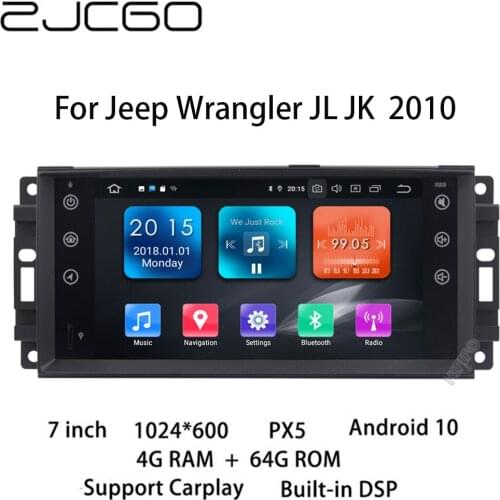 Car Multimedia Player Stereo GPS Radio Navigation Android Screen For Jeep Wrangler JL JK 2010~2015