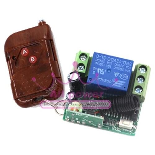 Free Shipping DC12V 1CH Fixed Code RF Wireless Remote Control Switches System Wolesale 315/433MHz