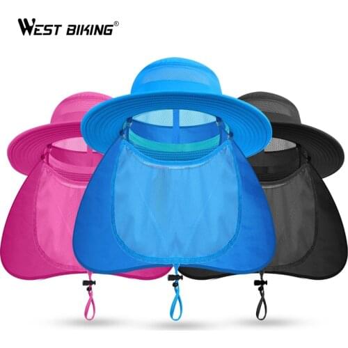 WEST BIKING Cycling Anti-UV Cap With Face Cover Ear Neck Protection Hat Bicycle Climbing Sport Multifunctional Equipment Outfit
