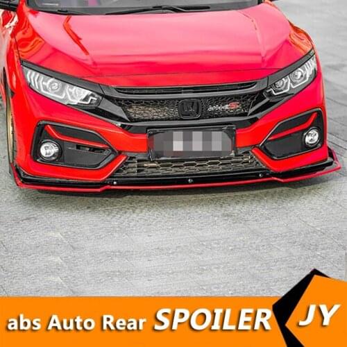 For Honda Civic Hatchback SCK Body kit spoiler 2020-2021 Civic 3DK Rear lip rear spoiler front Bumper Diffuser Bumpers Protector