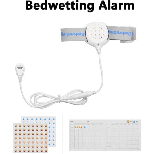 Bedwetting Alarm Pee Alarm Enuresis Sensors forKids Potty Training Elder Care with Sound Vibration LED Light Indicator Reminding
