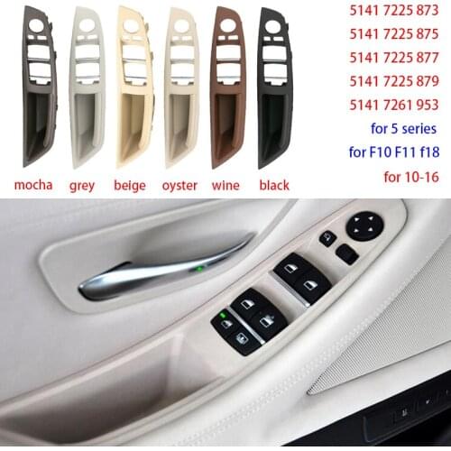 For BMW 5 Series F10 F11 F18 door inner handle left front door Interior door panel drivers seat button switch frame storage box