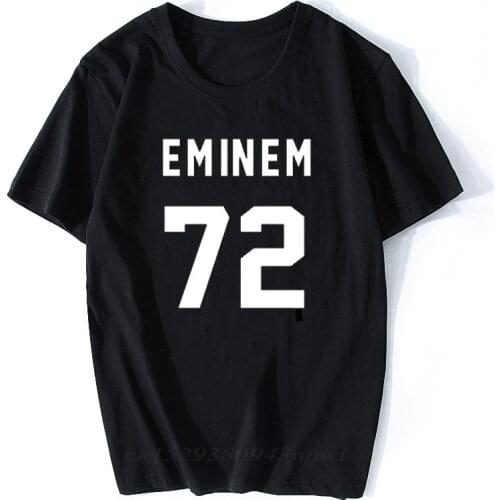 Eminem T Shirt EMINEM 72 Print Back White T Shirt Male T Shirt Casual Cotton Funny Shirt Tumblr Camiseta Mujer