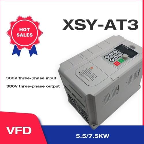 VFD AC 380V 4KW/5.5KW/7.5KW Variable Frequency Drive 3-Phase Speed Controller Inverter Motor VFD Inverter pay ship