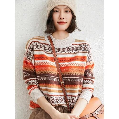 Women's Cashmere Pullovers Menca sheep China