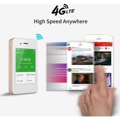 GlocalMe G2 4G LTE Mobile Hotspot, Worldwide High Speed WiFi Hotspot with US 8GB & Global 1GB Data, No SIM Card Roaming Charges