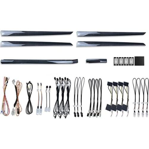 30 Colors Set Decorative LED Atmosphere Lamp illuminated Trims Neon Ambient Light For Volkswagen Lavida 2019-2021 Screen Control