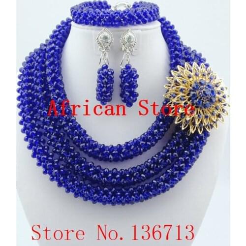 New Fashion jewelry bead necklace nigerian wedding african beads seed bead necklace L122