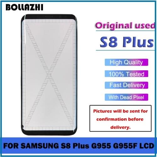 Original Used Dead pixel LCD For Samsung Galaxy S8Plus LCD G955 G955F Display Touch Screen Digitizer S8 Plus LCD Screen