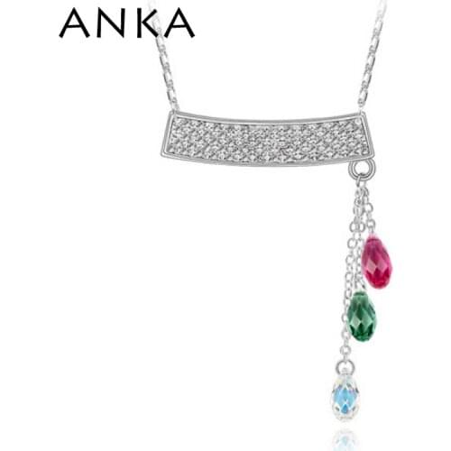ANKA Brand Women Jewelry Necklace Limited Hot Sale Jewelry Pendant Necklace Main Stone Crystals from Austria #88031