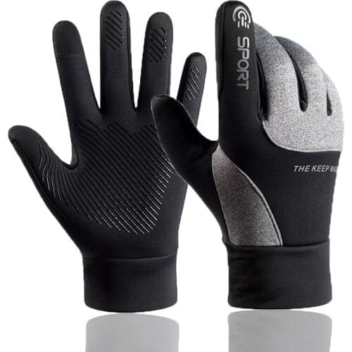 New Winter Motocross Gloves Men Defense Cold Black Hand Warmer Mittens Touch Screen Driving Bicyce Motorcycle Gloves Mittens