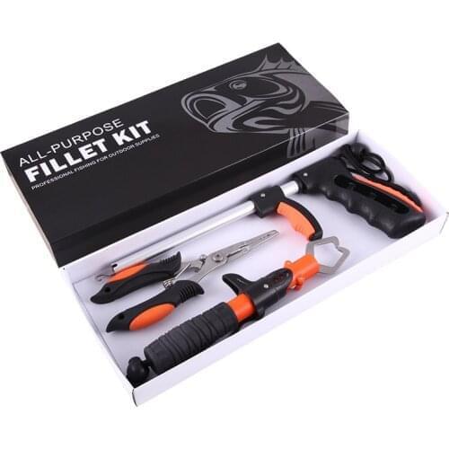 Stainless Steel Fish Controller Fishing Tool Fishing Gripper Fish Grip Lip Clamp Fishing Plier Grabber Fishing Tool Set