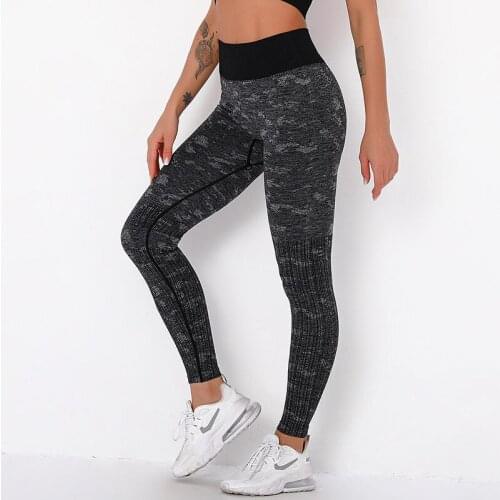 SALSPOR Gym Sports Leggings Women Seamless Push Up Print Yoga Sweatpant Fitness Running Training Workout Gym Tight Leggings