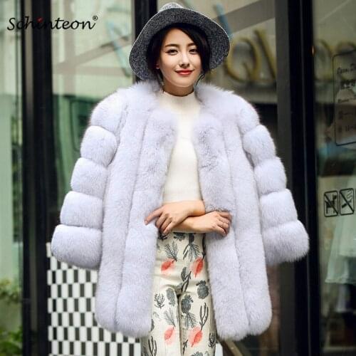 Schinteon Fashionable Fur Coats